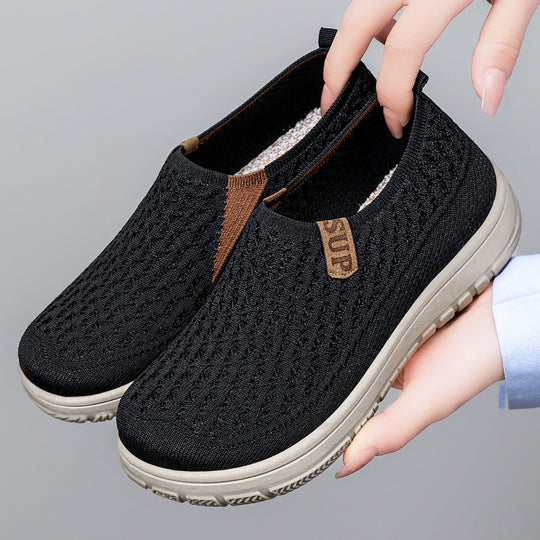 Damen Atmungsaktive Slip-On Laufschuhe mit flexibler Sohle EB