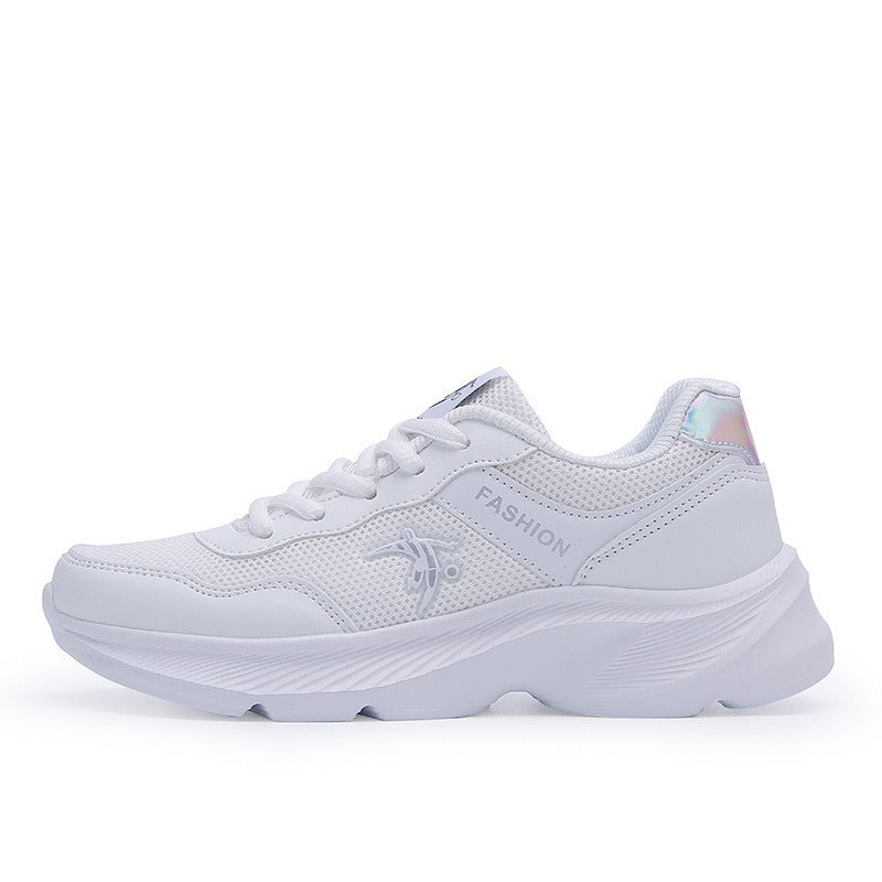 Damen Modische Sneaker mit atmungsaktiver Mesh-Oberfläche und flexibler Sohle EB