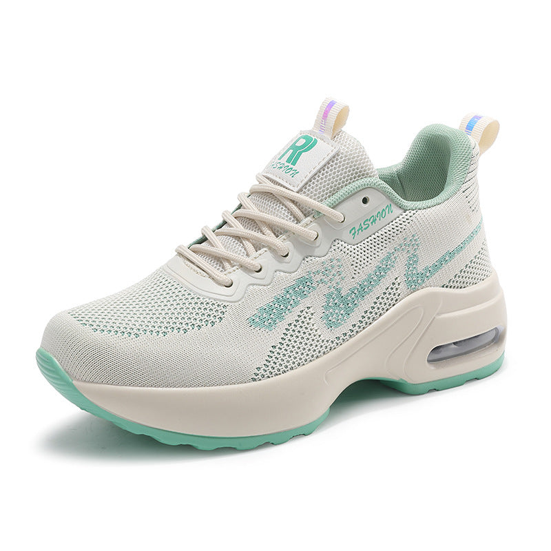 Damen Sportliche Sneakers mit atmungsaktivem Mesh und dämpfender Sohle EB