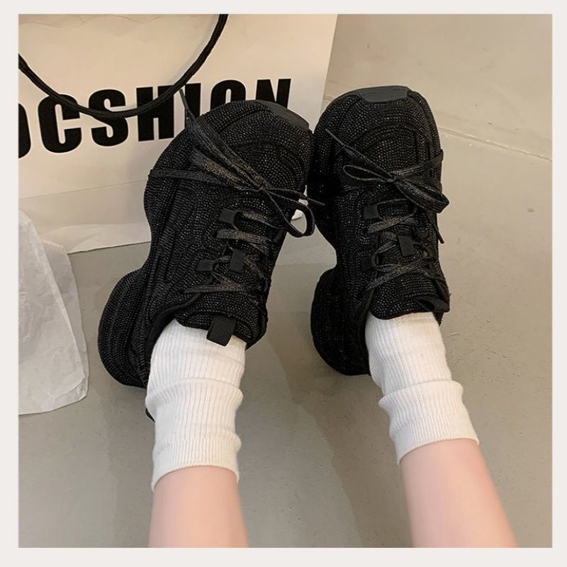 Damen Chunky-Plateau-Sneakers mit atmungsaktivem Mesh und sculpted Profil EB