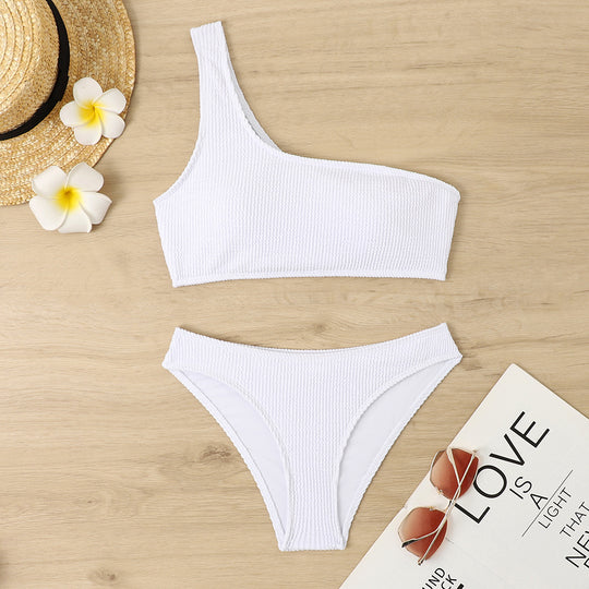 Damen Triangel-Bikini mit asymmetrischem Schnitt und aufregendem Design EB