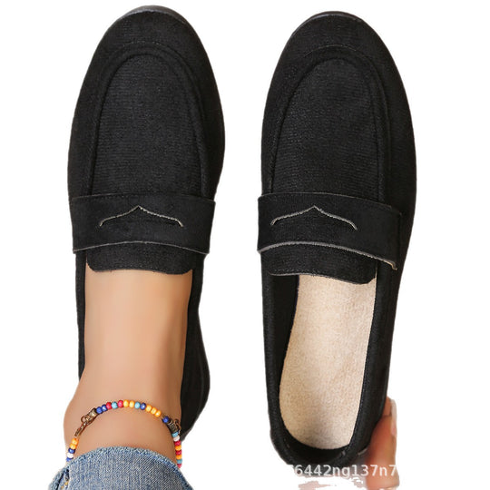 Damen Mokassins mit bequemem Fußbett und eleganter Lackoberfläche EB