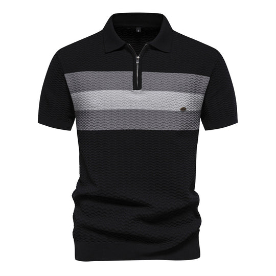 Herren Polo-Shirt mit modernen Strukturmustern EB