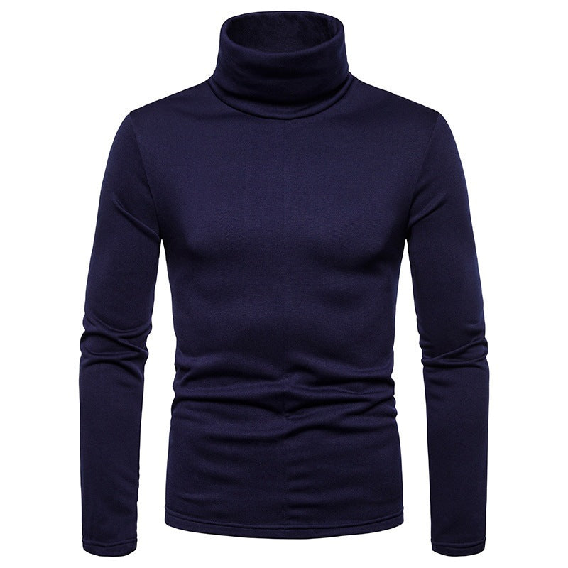 Herren Rollkragenpullover aus weichem Strickmaterial EB