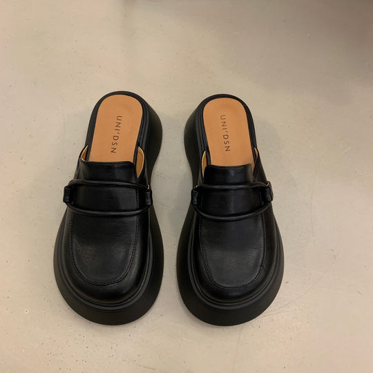 Damen Mokassins mit elegantem Schnallen-Detail und komfortabler Sohle EB