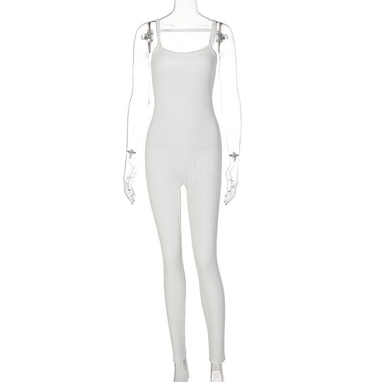 Damen Langärmeliger Jumpsuit mit schmalem Schnitt EB