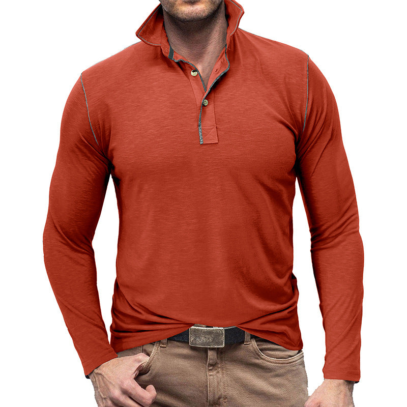 EB | Pique Pullover Slim Passform Weiches Baumwollgefühl Langärmliger Stylischer Passform