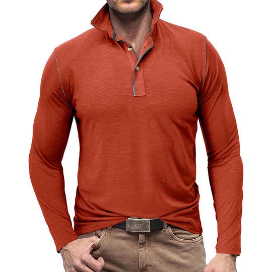 EB | Pique Pullover Slim Passform Weiches Baumwollgefühl Langärmliger Stylischer Passform