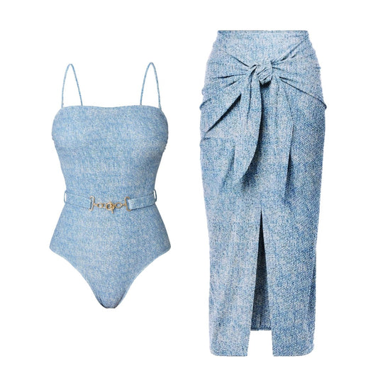 Damen Bikiniset mit Wrap-Rock EB