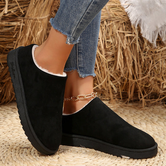 Damen hochwertige Slipper mit weichem Kunstfell und rutschfester Sohle EB