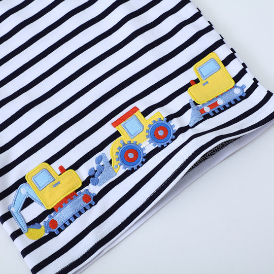 Jungen T-Shirt mit bezauberndem Baustellenfahrzeug-Design EB