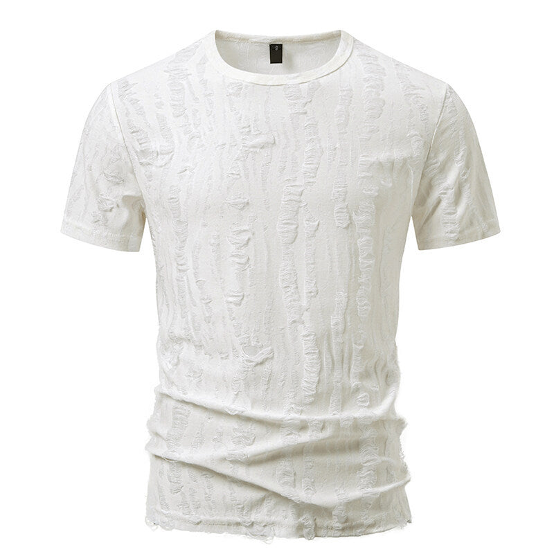 Herren T-Shirt mit strukturiertem Vintage-Design EB