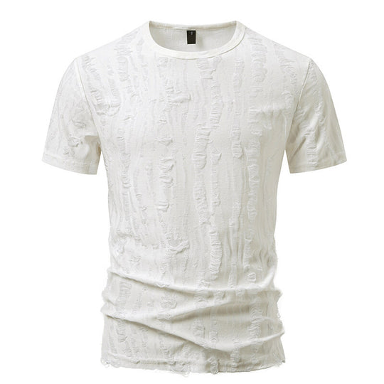 Herren T-Shirt mit strukturiertem Vintage-Design EB