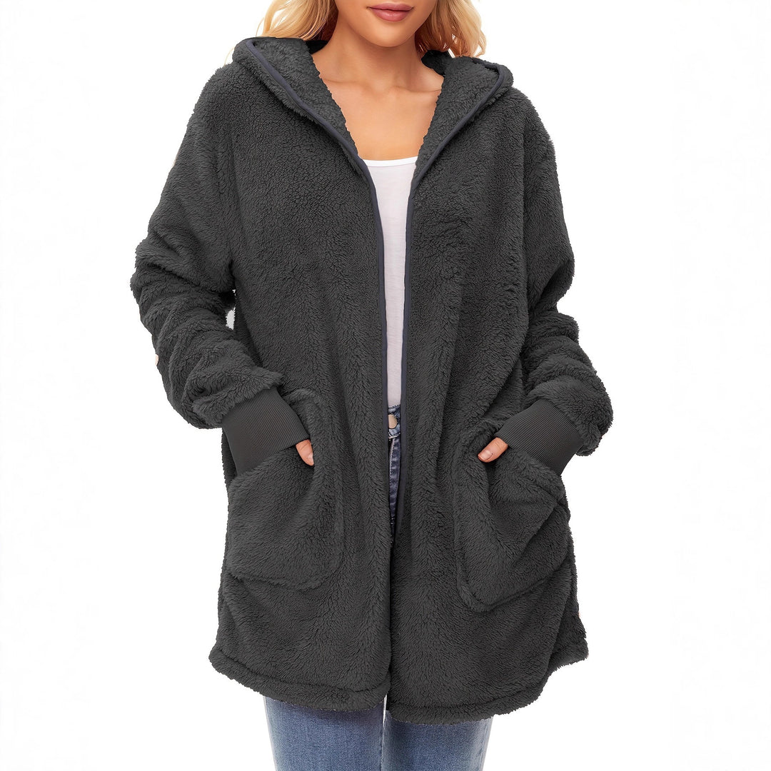 Damen weicher Fleece-Mantels EB