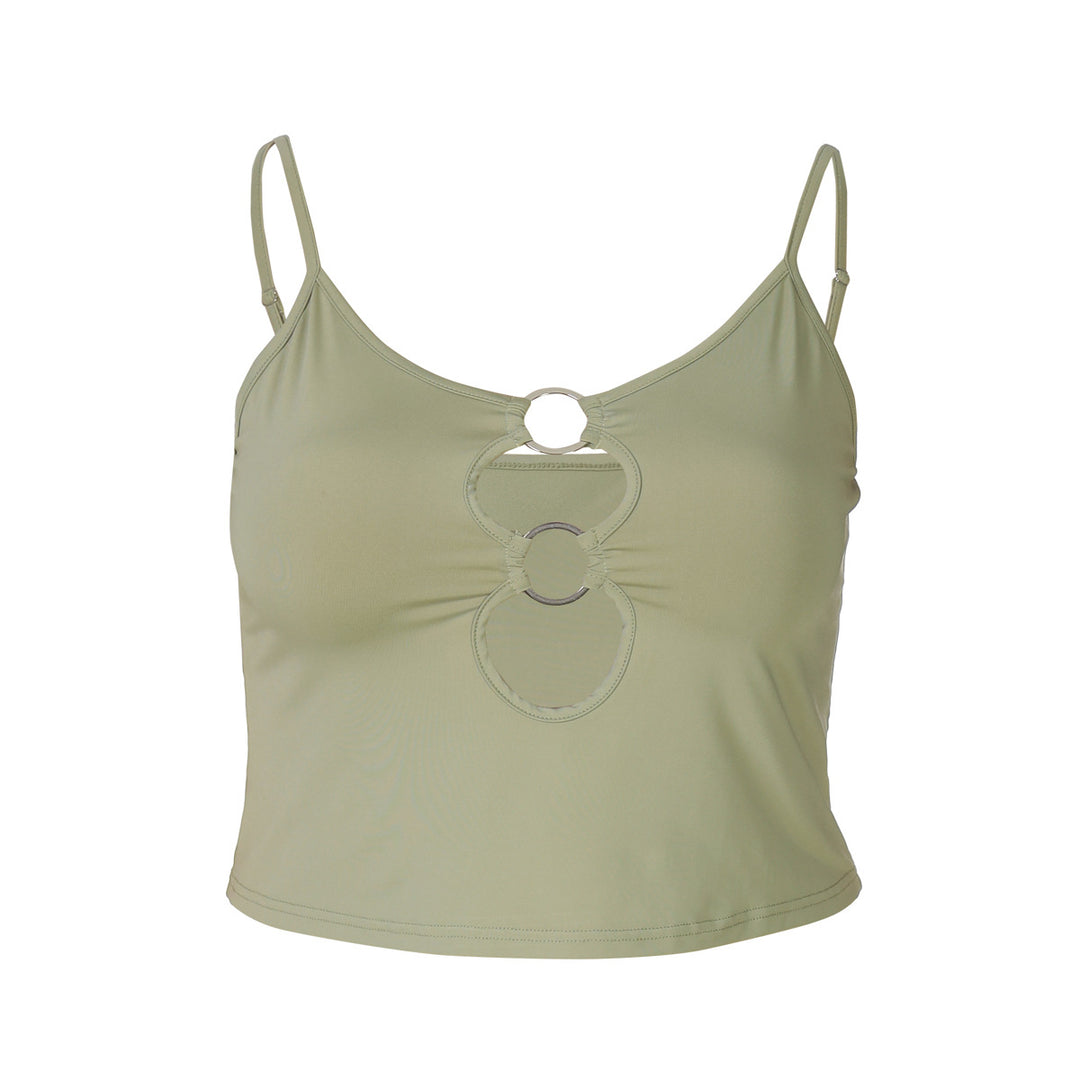 Damen Crop-Top mit einzigartigem Ring-Ausschnitt EB