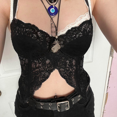 Damen Spitzen-Bustier mit floralem Design und verstellbaren Trägern EB