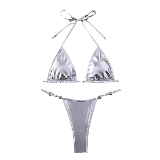 Damen Triangel-Bikini mit glamourösen Details EB