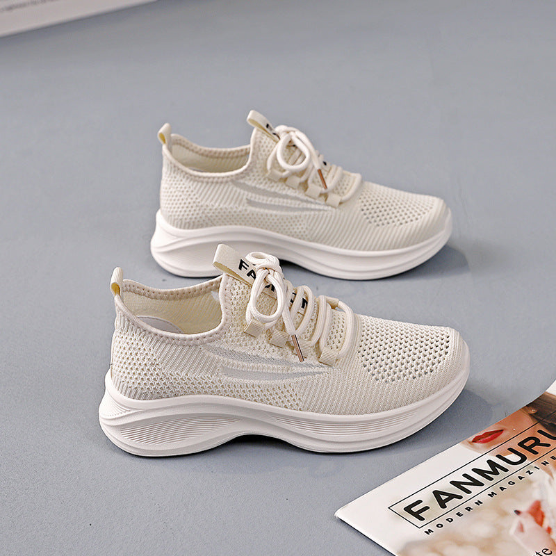 Damen Leichte Atmungsaktive Sneakers mit rutschfester Laufsohle EB