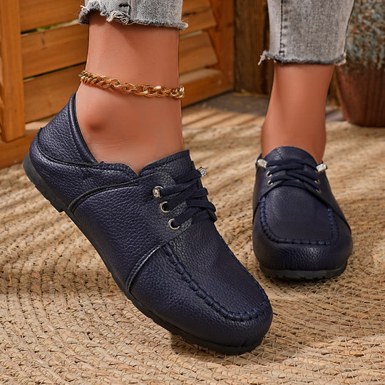 Herren nan klassische Mokassin-Slipper mit elastischer Schnürung und anatomischem Komfortfußbett EB
