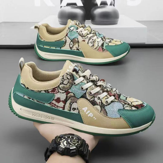 Damen Sportliche Sneakers mit modischem Motiv und gepolsterter Sohle EB
