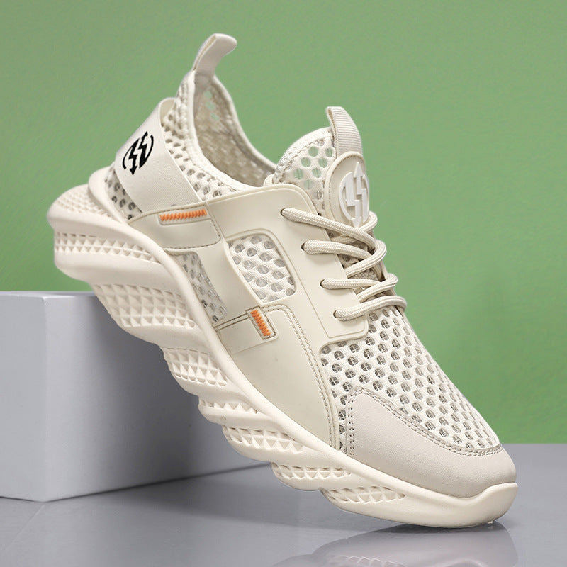 Damen Sportliche Sneaker mit atmungsaktiver Mesh-Oberfläche und stoßdämpfender Sohle EB