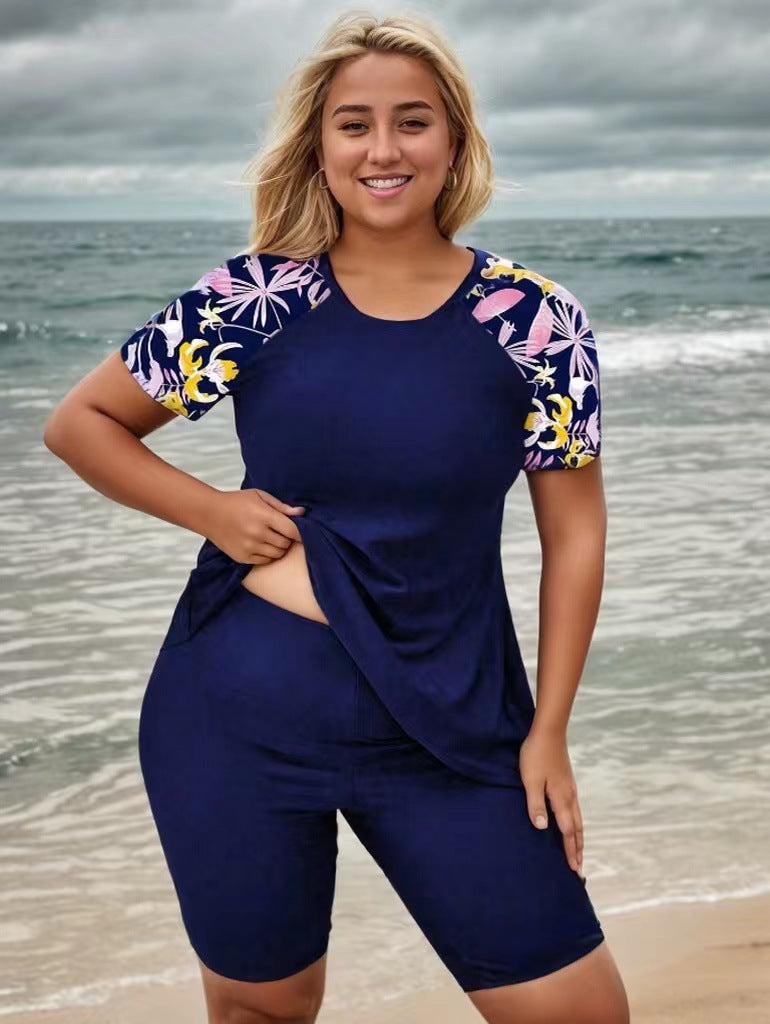 Damen Sportliches Set mit floralem Design EB