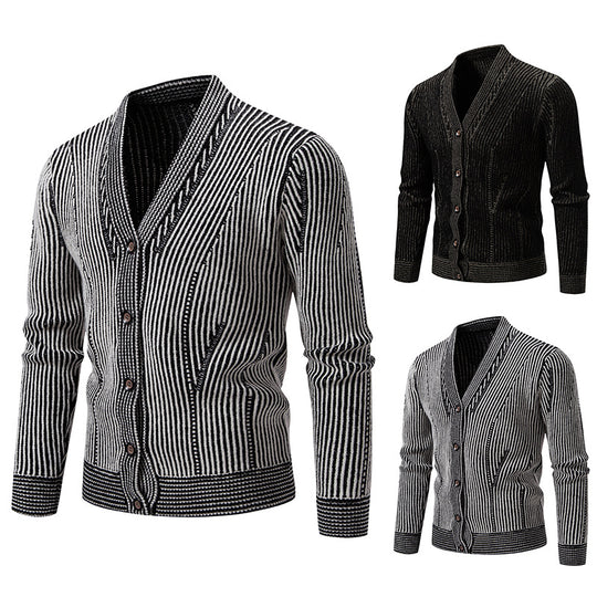 Herren Strickjacke mit strukturiertem Design EB
