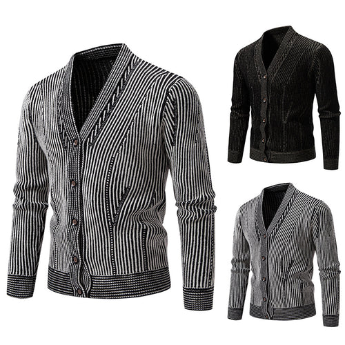 Herren Strickjacke mit strukturiertem Design EB