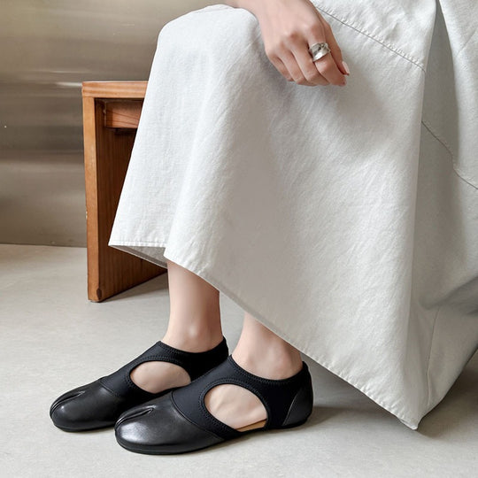 Damen Komfortable und elegante Ballerinas mit atmungsaktivem Obermaterial EB