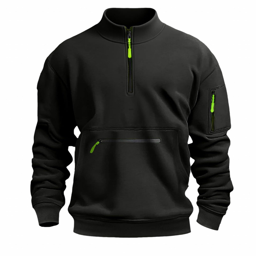 Herren funktionale Sweatshirt mit Reißverschluss EB