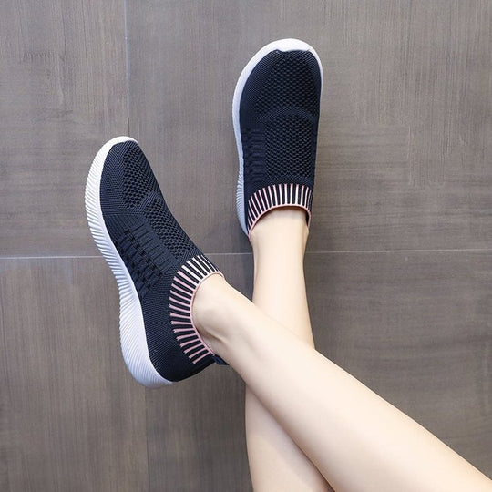 Damen atmungsaktive Sneakersocken mit elastischem Einstieg EB