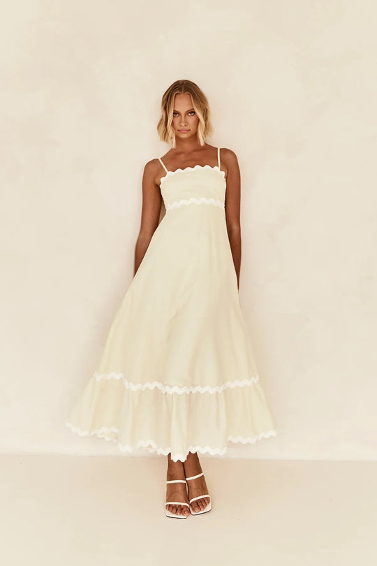 EB | Einfarbiges Spitzen-Hosenträger-Röhrentop-Kleid