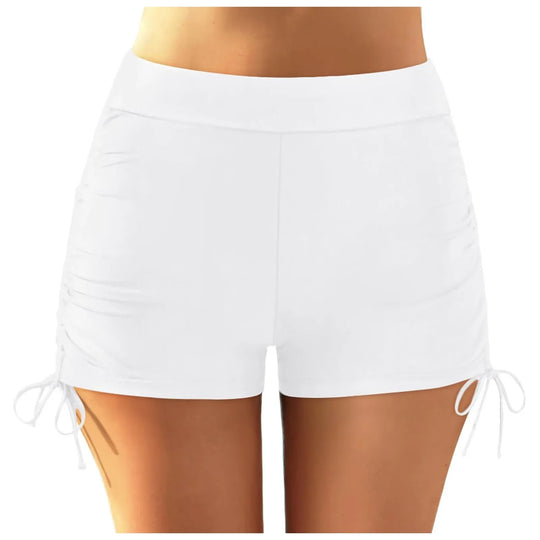 Damen sportliche Badeshorts mit verstellbarem Bund EB