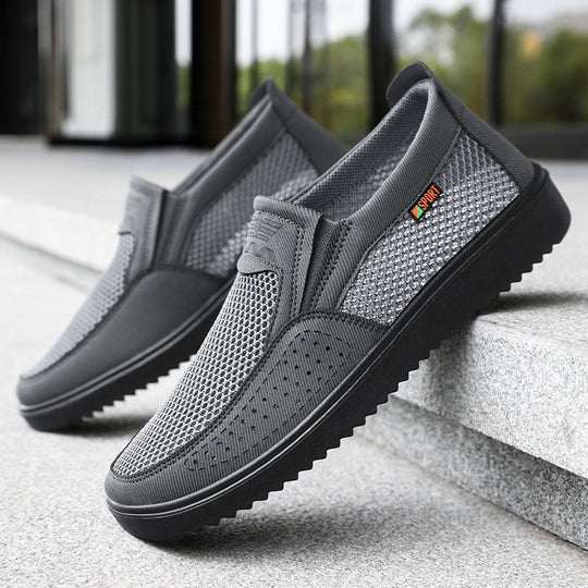 Damen Sportliche Slip-On Sneakers mit atmungsaktivem Obermaterial EB