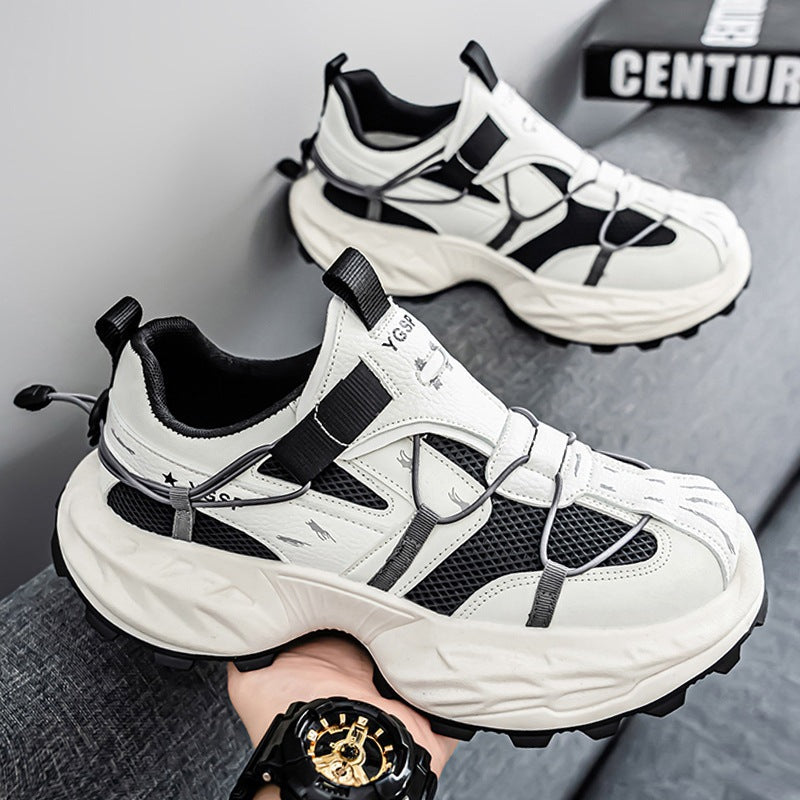 Damen Sportliche Sneakers mit atmungsaktiver Netzstruktur und stoßdämpfender Sohle EB