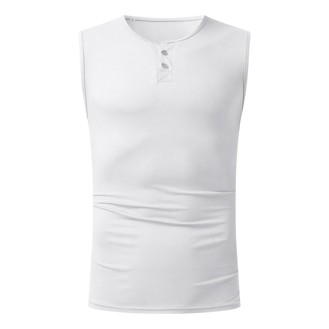 Herren Tanktop mit ausgewogenem Schnitt und praktischen Druckknöpfen EB