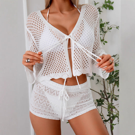 Damen luftige Strickbluse EB