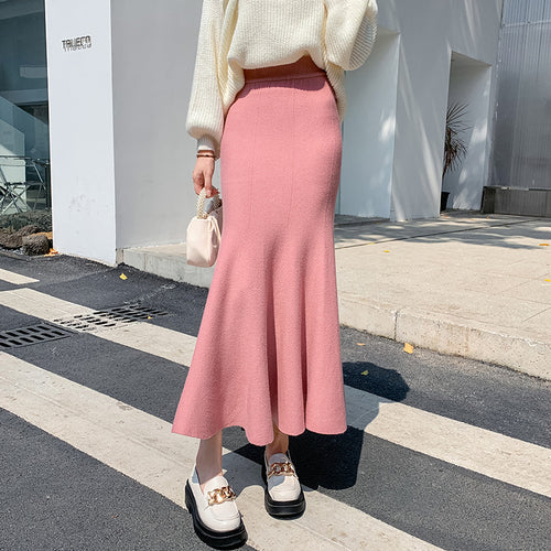 Damen Eleganter, ausgestellter Maxirock aus leichtem Material EB