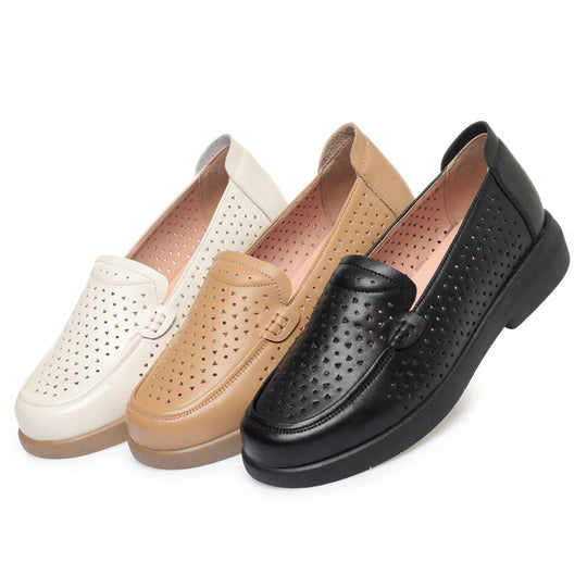 Damen Mokassins mit luftiger Perforation und gemütlichem Fußbett EB