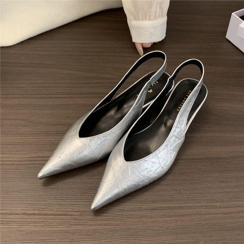 Damen Slingback Pumps mit eleganter spitz zulaufender Silhouette EB