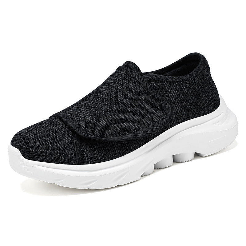 Damen Bequeme Slip-On Sneaker mit elastischem Obermaterial und rutschfester Sohle EB