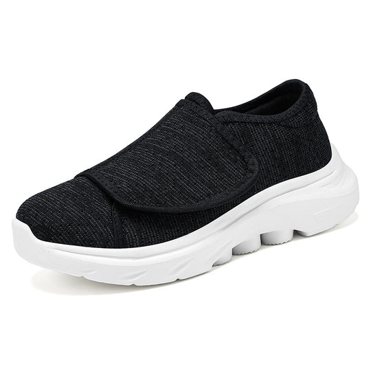 Damen Bequeme Slip-On Sneaker mit elastischem Obermaterial und rutschfester Sohle EB