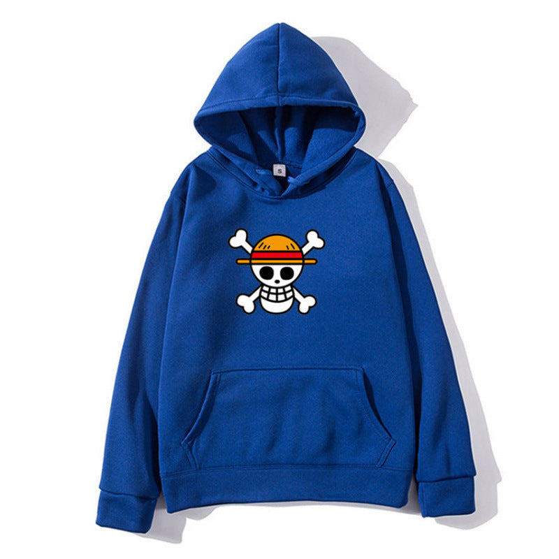 Damen Kapuzenpullover mit kreativem Piratenmotiv und bequemer Passform EB