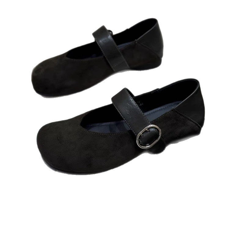 Damen Ballerinas mit modischem Leopardenmuster und anpassbarem Riemen EB