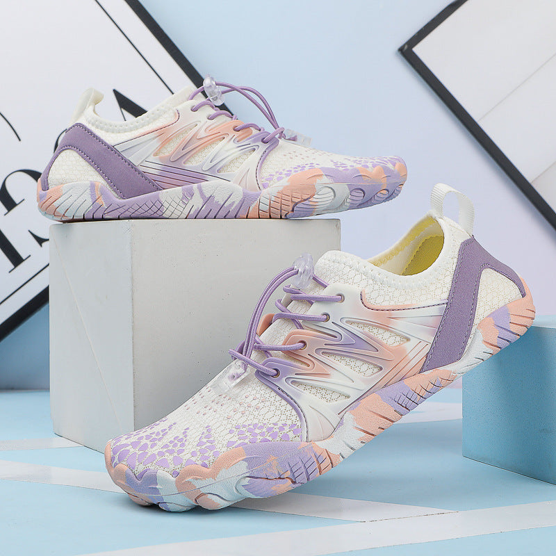 Damen Flexible Wassersport-Schuhe mit atmungsaktiver Mesh-Oberfläche und rutschfester Sohle EB