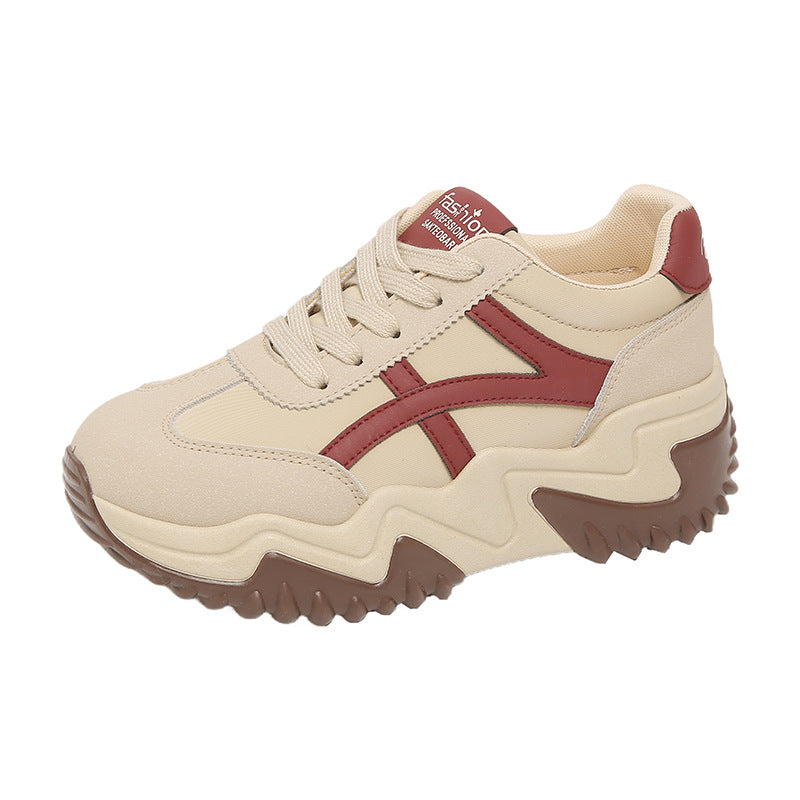 Damen sportliche Chunky Sneakers mit dämpfendem Sohlenprofil EB