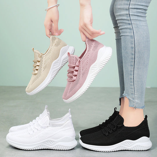 Damen Atmungsaktive Freizeitschuhe mit elastischem Obermaterial und rutschfester Sohle EB