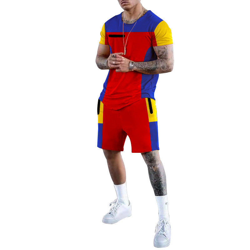 Herren Sportliches Freizeit-Set mit atmungsaktivem Design und praktischen Taschen EB