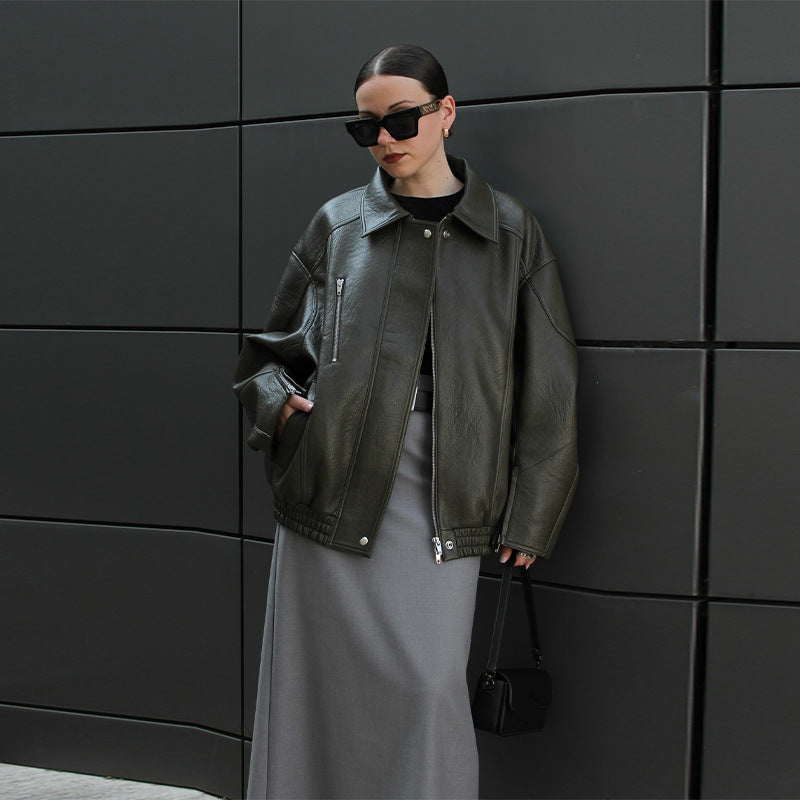 Damen jacke mit lässigem Oversized-Schnitt EB