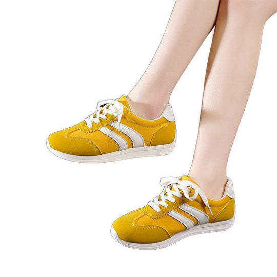 Damen Sportliche Sneakers mit atmungsaktiver Oberflächenstruktur und rutschfester Sohle EB